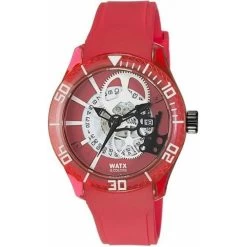 Watx & Colors Watch REWA1919 Red Rubber Unisex Quartz Watch