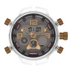 Watx & Colors Watch - RWA2820 Transparent Brown Quartz Polycarbonate Unisex Wristwatch