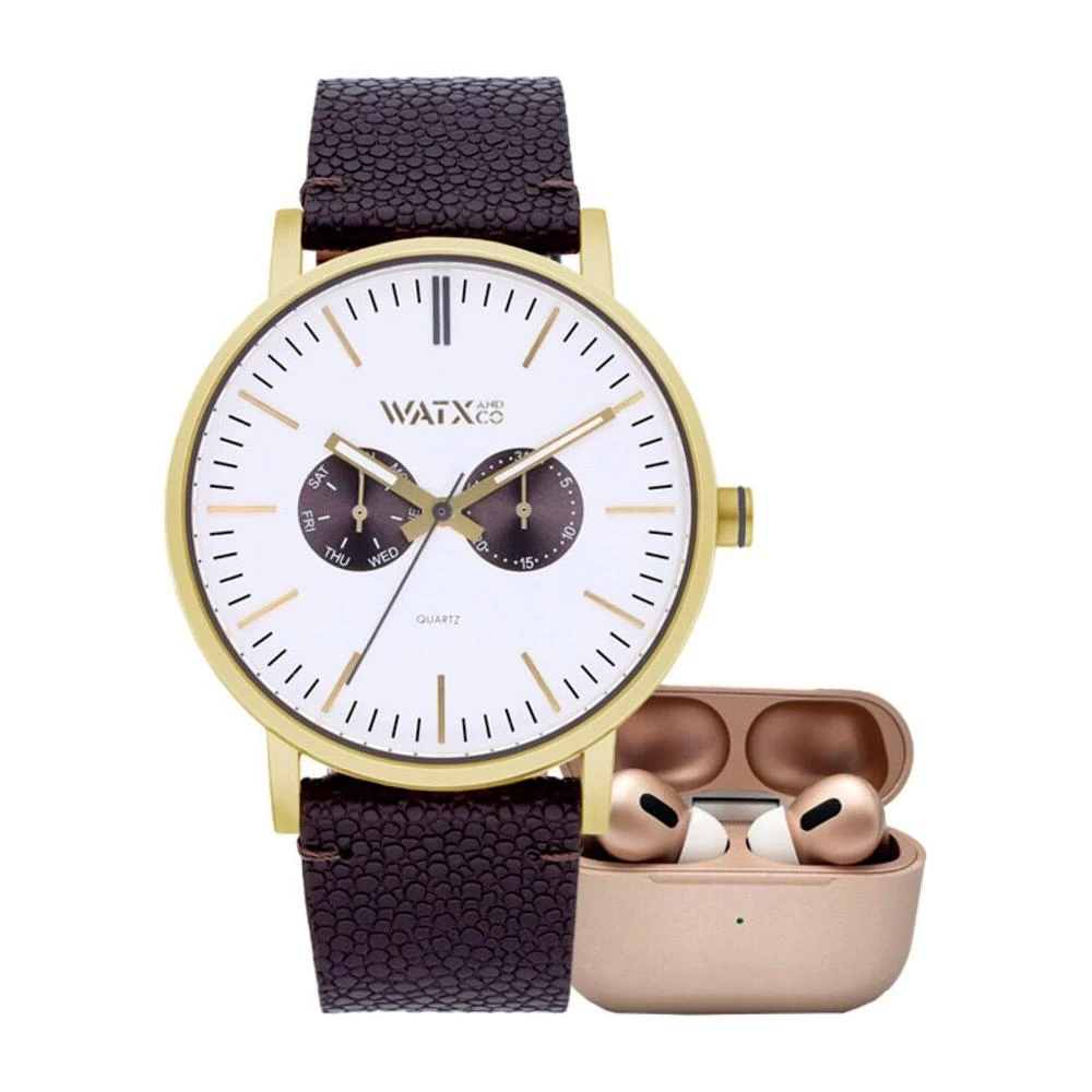Watx & Colors Men's Watch RELOJ8_44 Leather And Steel Watch 3 Watx & Colors Men's Watch RELOJ8_44 Leather And Steel Watch